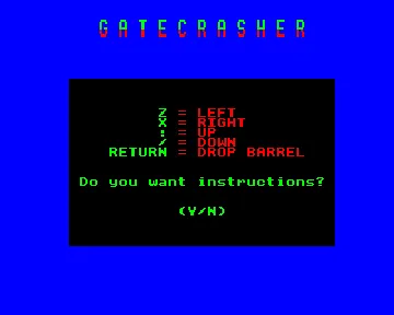 Gatecrasher (198x)(Quicksilva) screen shot title